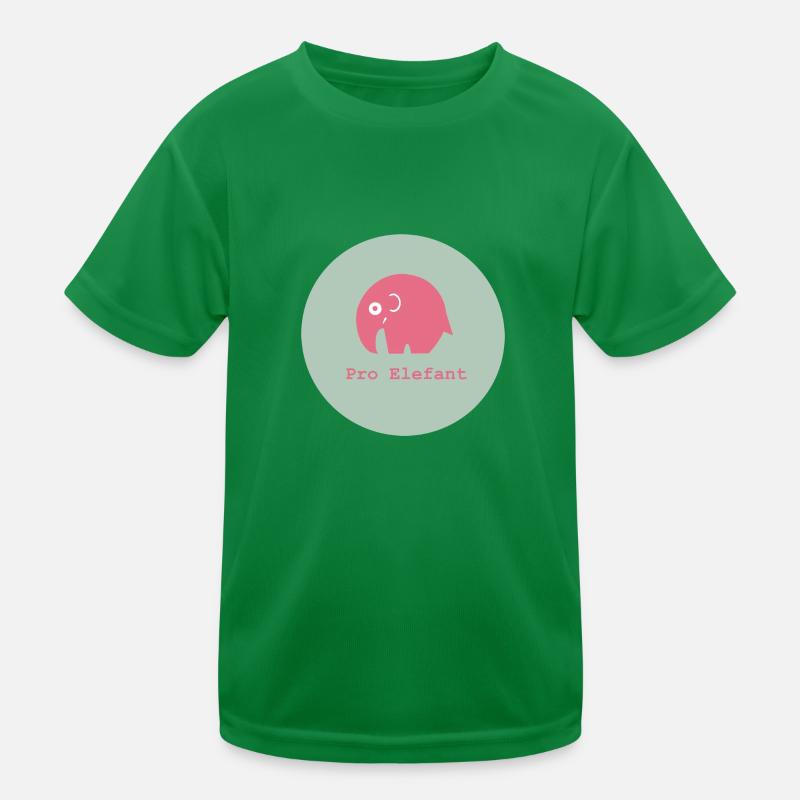 Per elephant, per proboscidean, pro nature Kids Functional T-Shirt