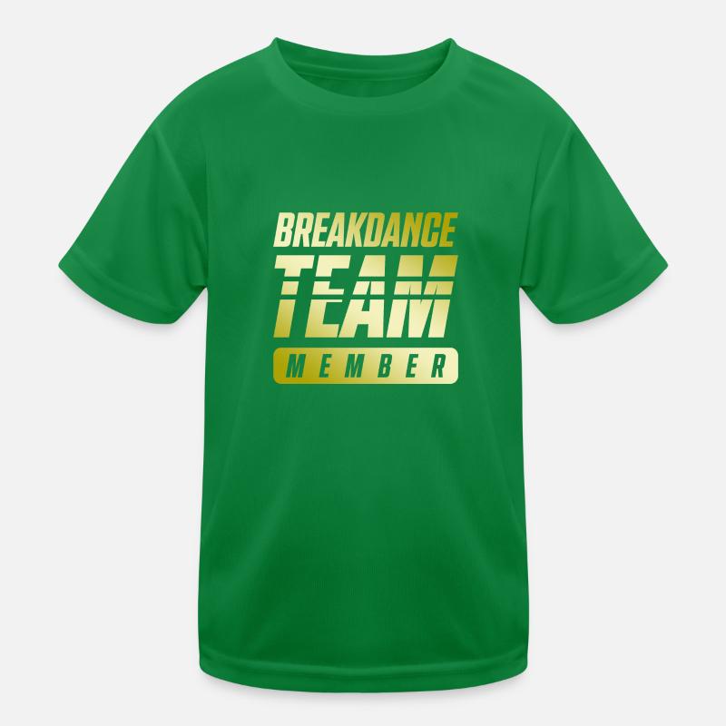 Breakdance Team Kinder Funktions-T-Shirt