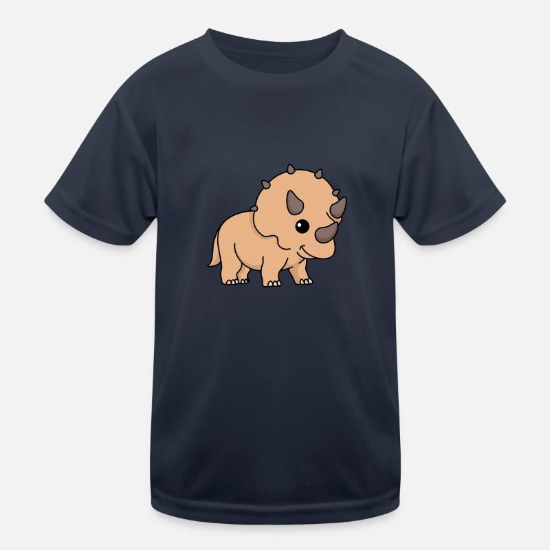 Dinosaur triceratops comic Kids Functional T-Shirt