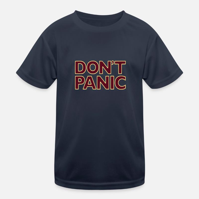don't panic - Kids Functional T-Shirt - navy