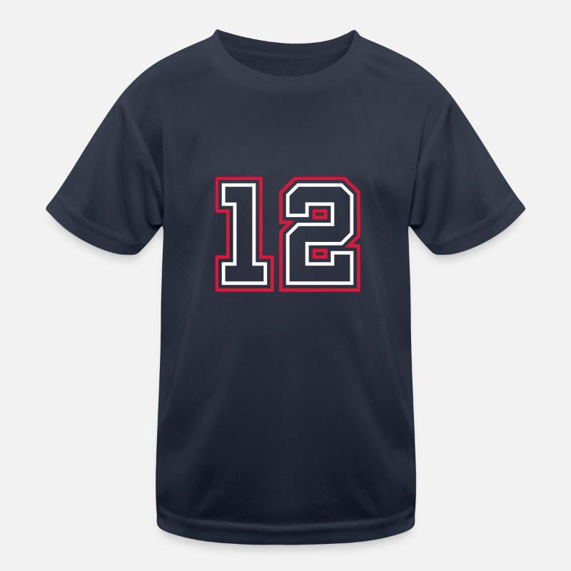 12 Numéro de numéro T-shirt sport Enfant