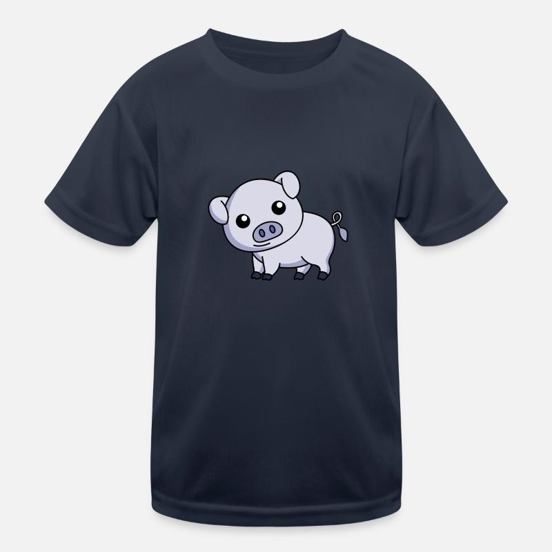 Schwein Comic Tier Kinder Funktions-T-Shirt