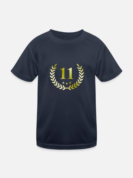 11 Numero corona - Maglietta sportiva per bambini - navy