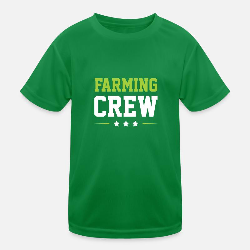 Farming Crew Kinder Funktions-T-Shirt