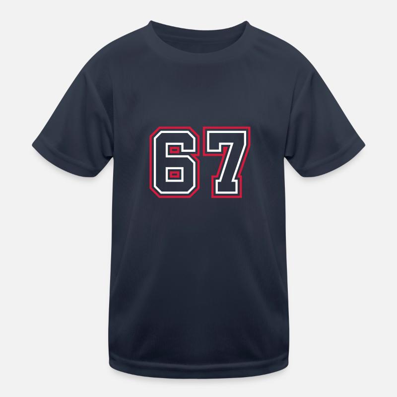 67 Number number Kids Functional T-Shirt