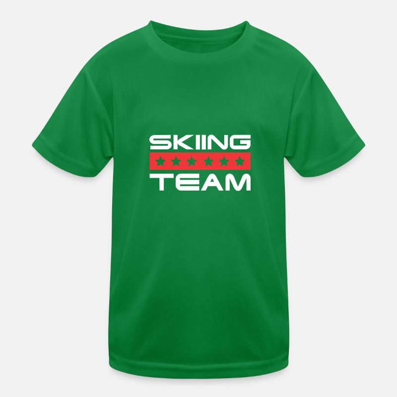 Skiing Crew Kinder Funktions-T-Shirt