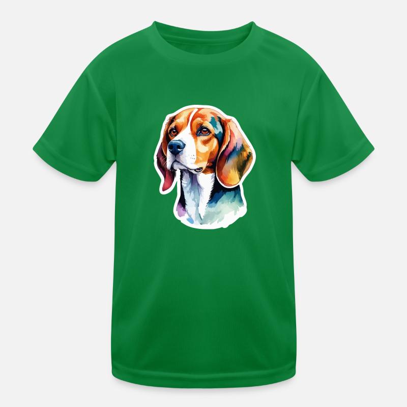 Beagle Aquarelles T-shirt sport Enfant