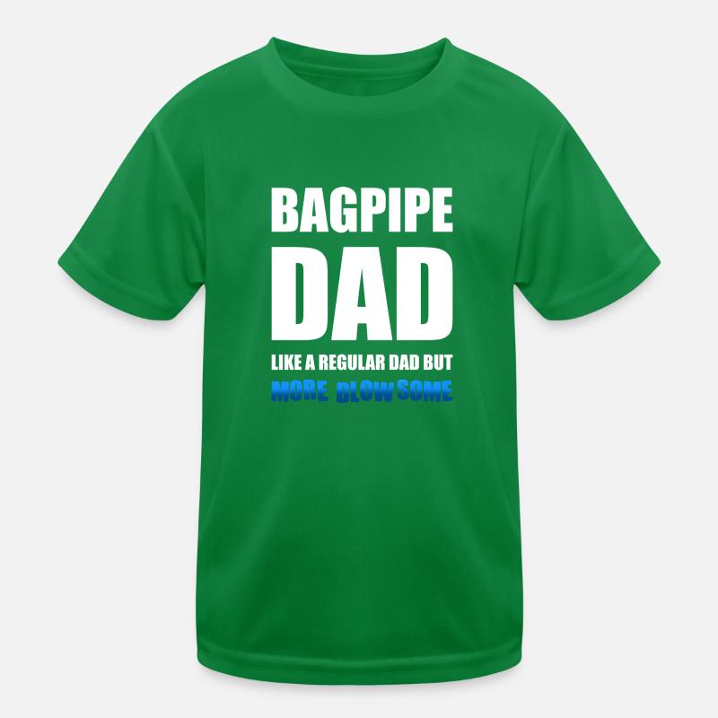 Schottischer Musiker Dudelsack Bagpipe Kinder Funktions-T-Shirt