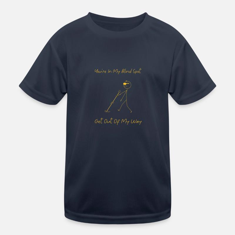 Blind Blind Visually Impaired Funny Gift Kids Functional T-Shirt