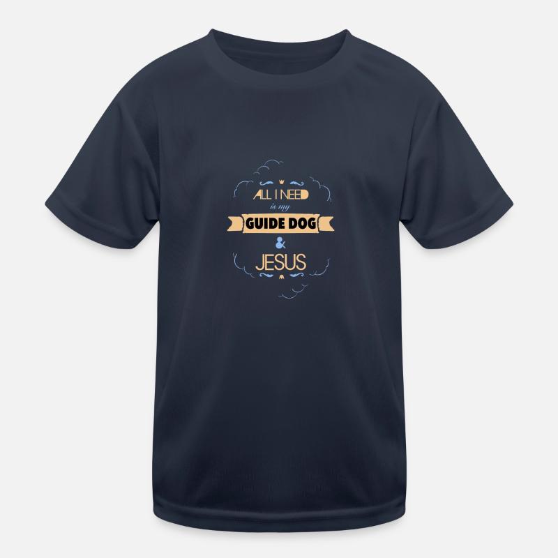 Blinder Blind Sehbehindert Witzig Geschenk - Kinder Funktions-T-Shirt - Navy