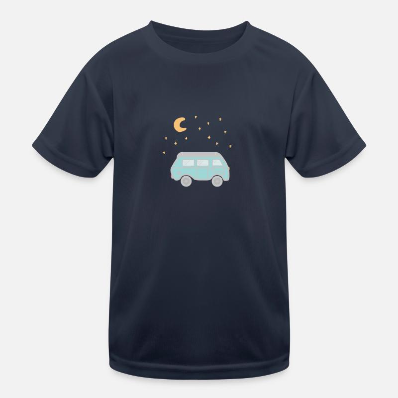 Campervan unterm Sternenhimmel Kinder Funktions-T-Shirt
