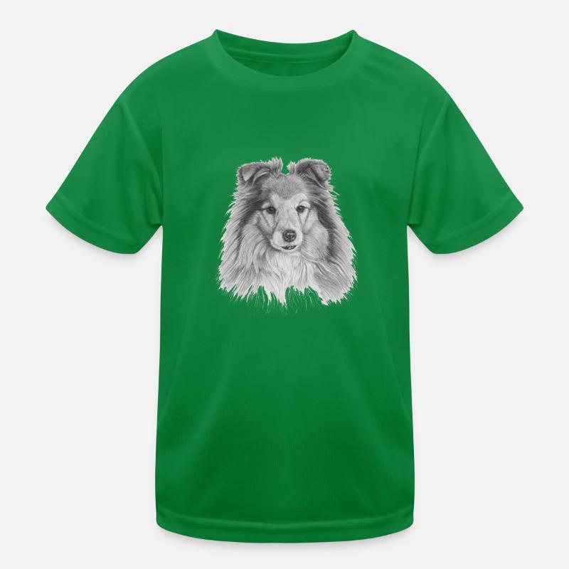 shetland sheepdog sheltie Kids Functional T-Shirt