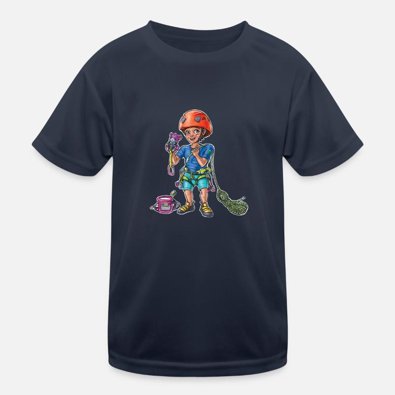 Kleiner Babykletterer 4 Kinder Funktions-T-Shirt