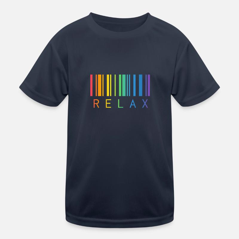 RELAX BARCODE STRICHCODE Kids Functional T-Shirt