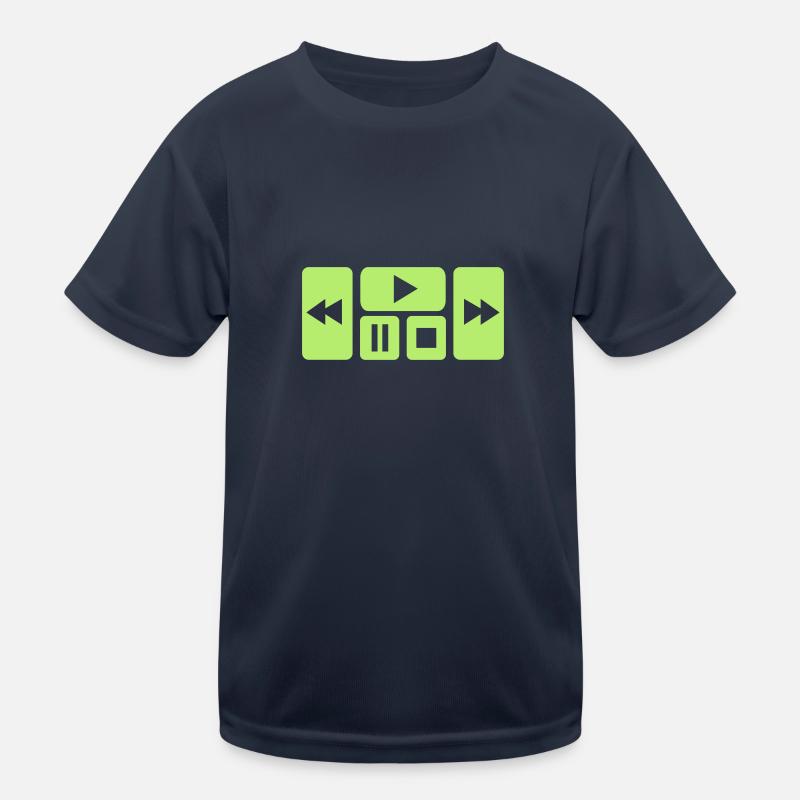 Play Button Kids Functional T-Shirt