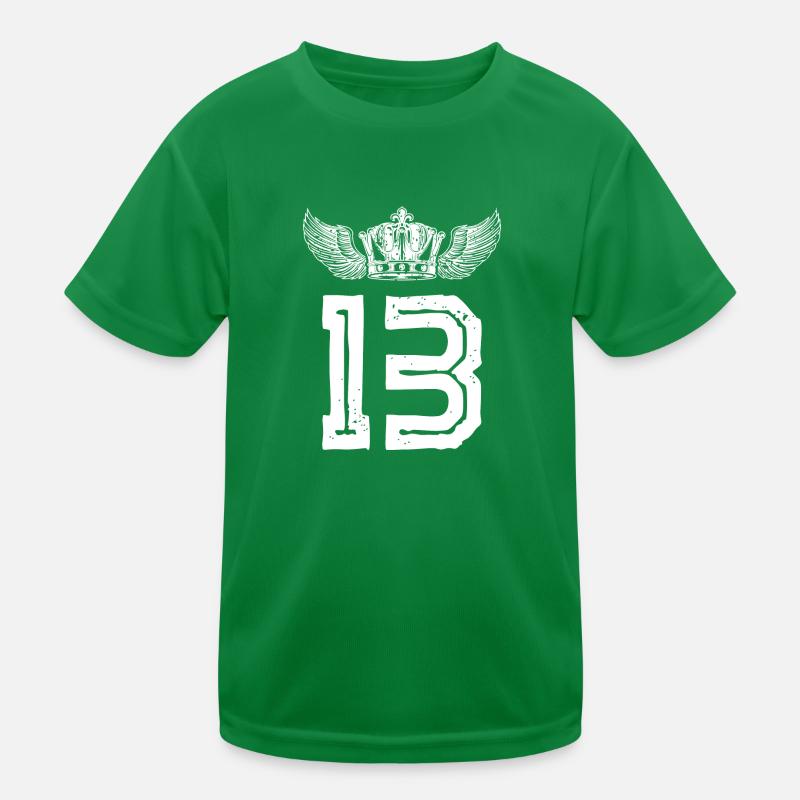 13 Couronne numérique T-shirt sport Enfant