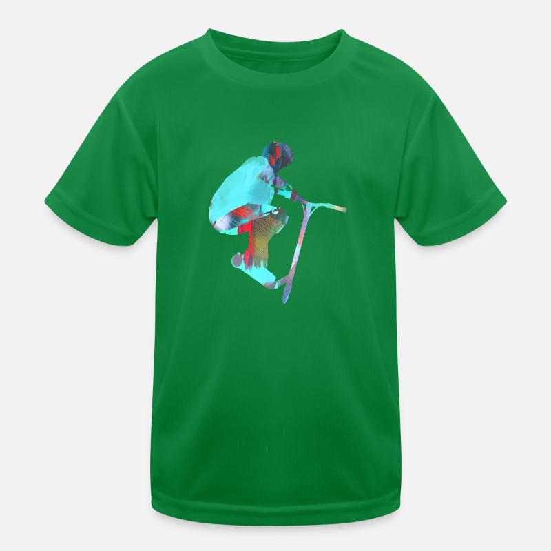 Stuntscooter,Trickscooter,tricks,stunt,e-scooter, Kinder Funktions-T-Shirt