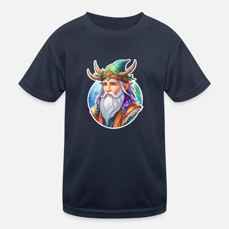 Druide Wasserfarben Kinder Funktions-T-Shirt