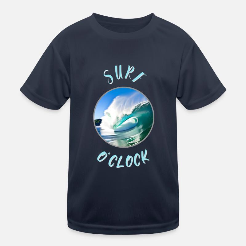 Surf O Uhr Kinder Funktions-T-Shirt