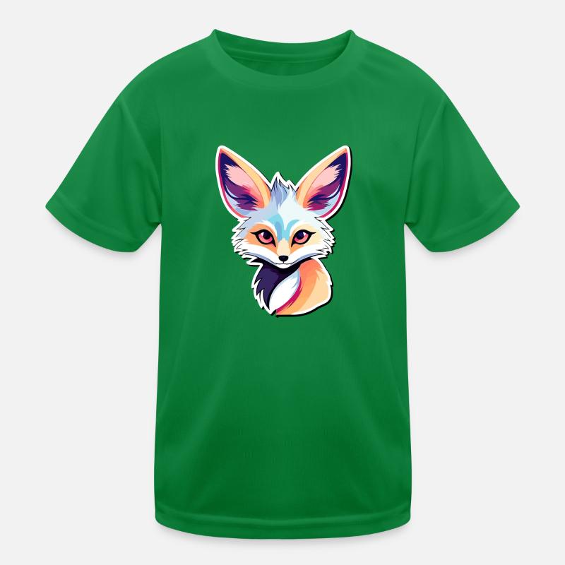 Desert Fox Fennec Drawing Kids Functional T-Shirt