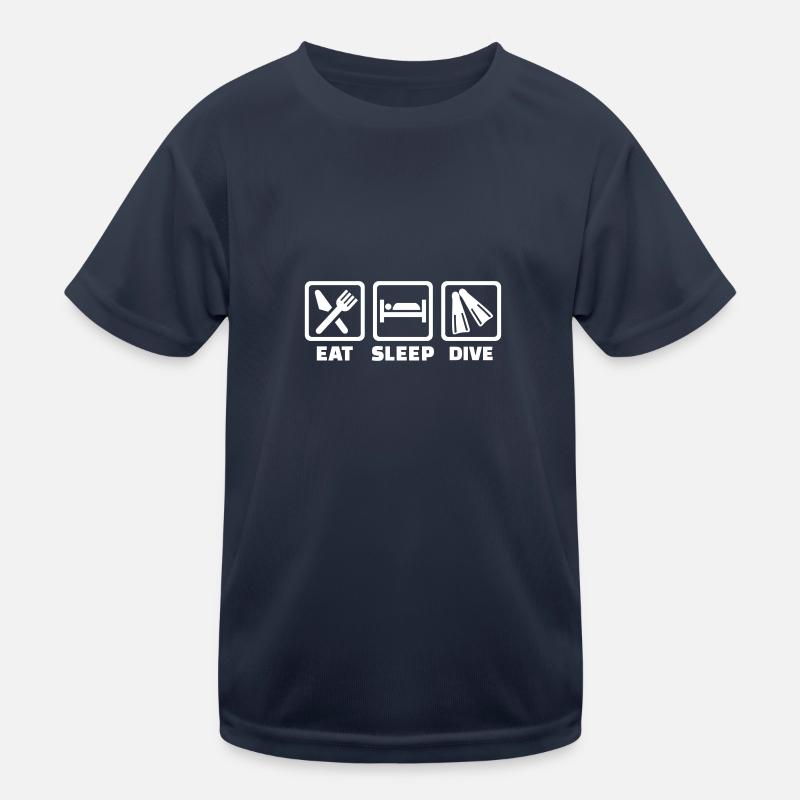 Eat sleep dive T-shirt sport Enfant