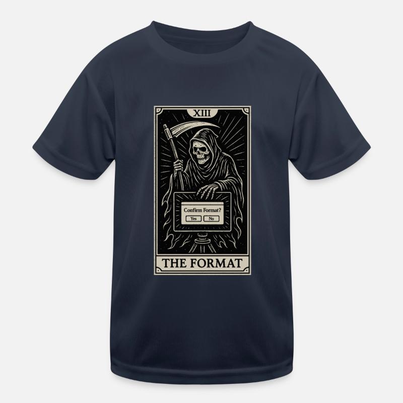 Datahoarding Tarot: Tod des Formats Kinder Funktions-T-Shirt
