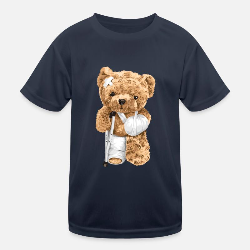 Injured bear Teddy Kids Functional T-Shirt