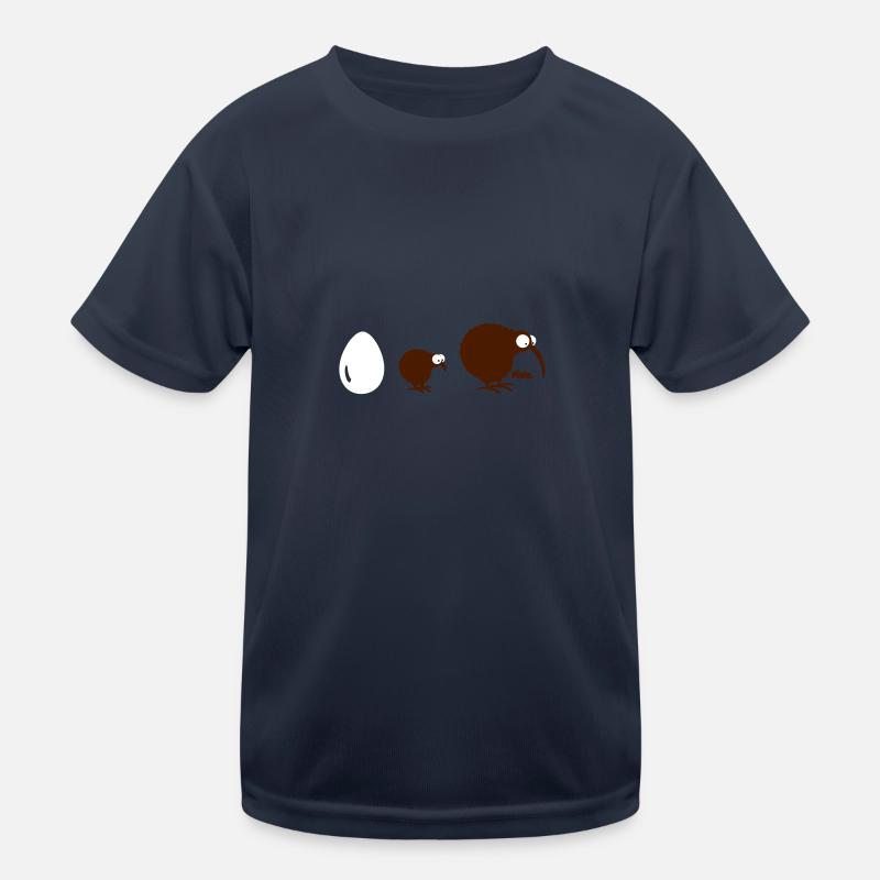 Kiwilution (c) - Kids Functional T-Shirt - navy