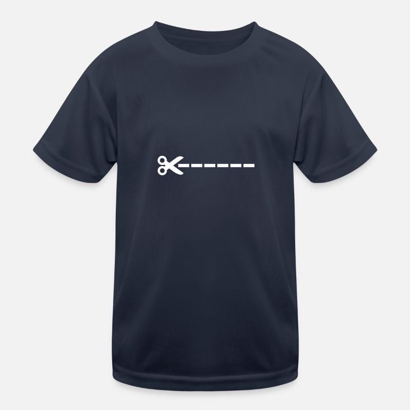 Schere Kinder Funktions-T-Shirt