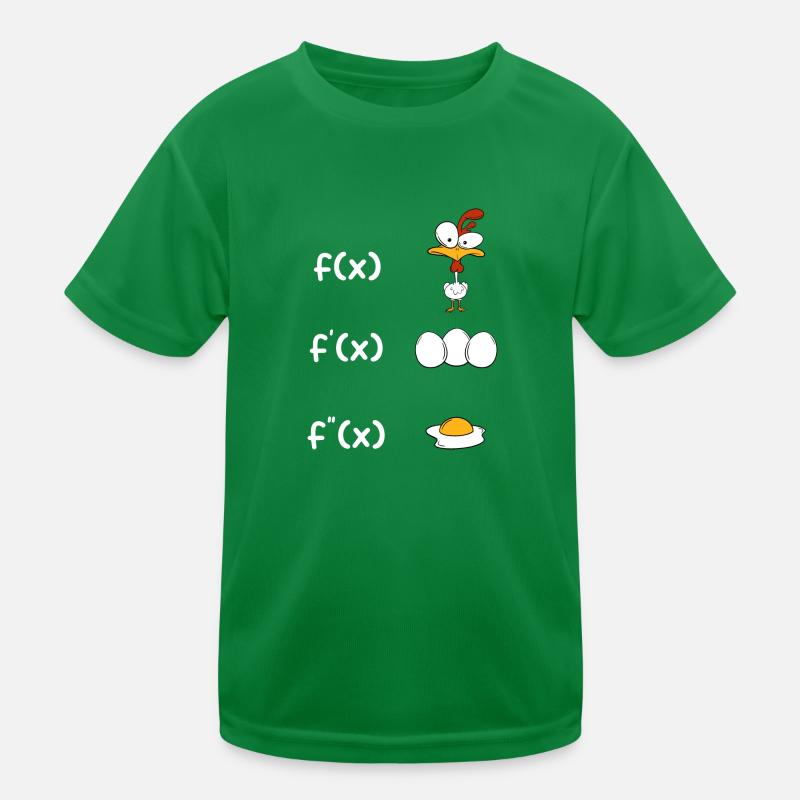 Dérivation mathématique Poulet Élève Enseignant Cadeau T-shirt sport Enfant