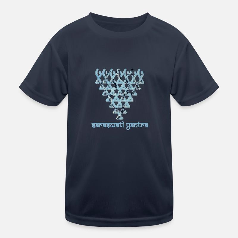 saraswati yantra e 55 Kinder Funktions-T-Shirt