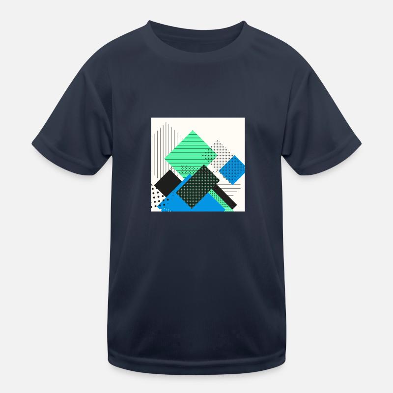 Abstract rectangles pastel Kids Functional T-Shirt