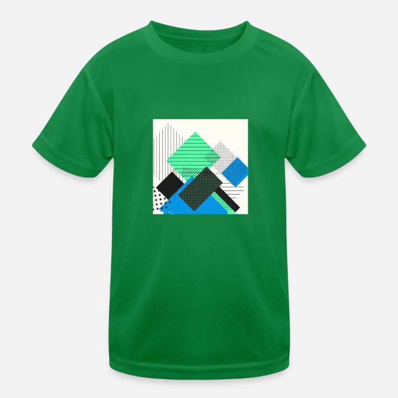 Pastel abstrait rectangles T-shirt sport Enfant