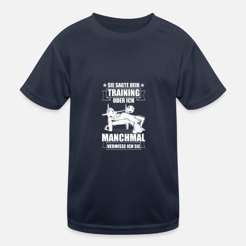 Dein Training Bodybuilding Bodybuilder Kraftsport Kinder Funktions-T-Shirt