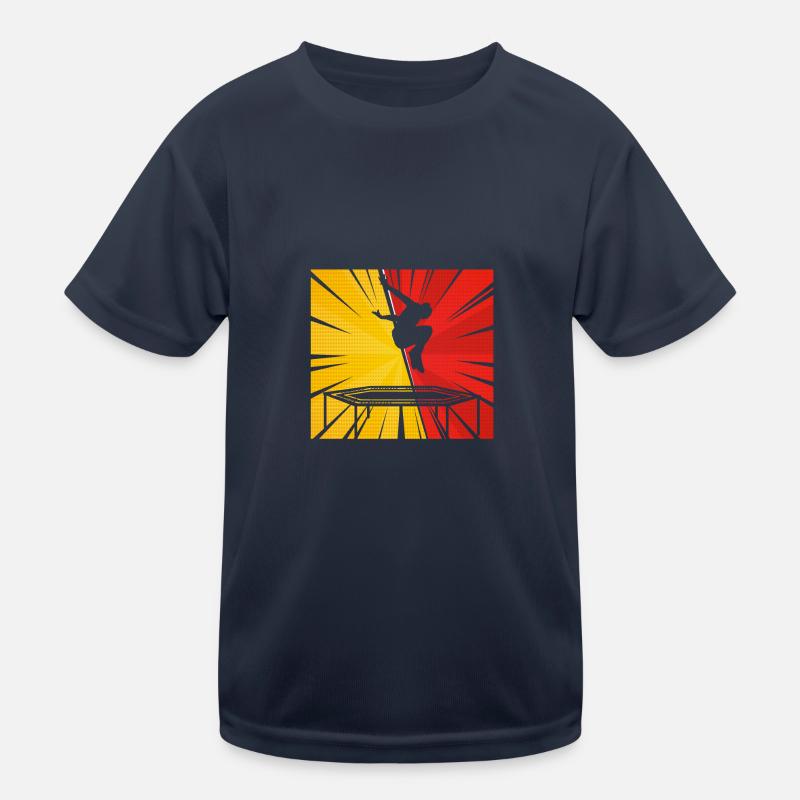 Trampolin Trampolinspringerin Kinder Funktions-T-Shirt