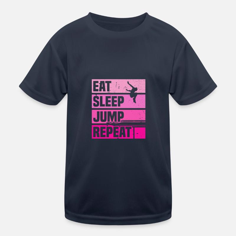 Manger dormir Sauter Trampoline Jumper Trampoline T-shirt sport Enfant