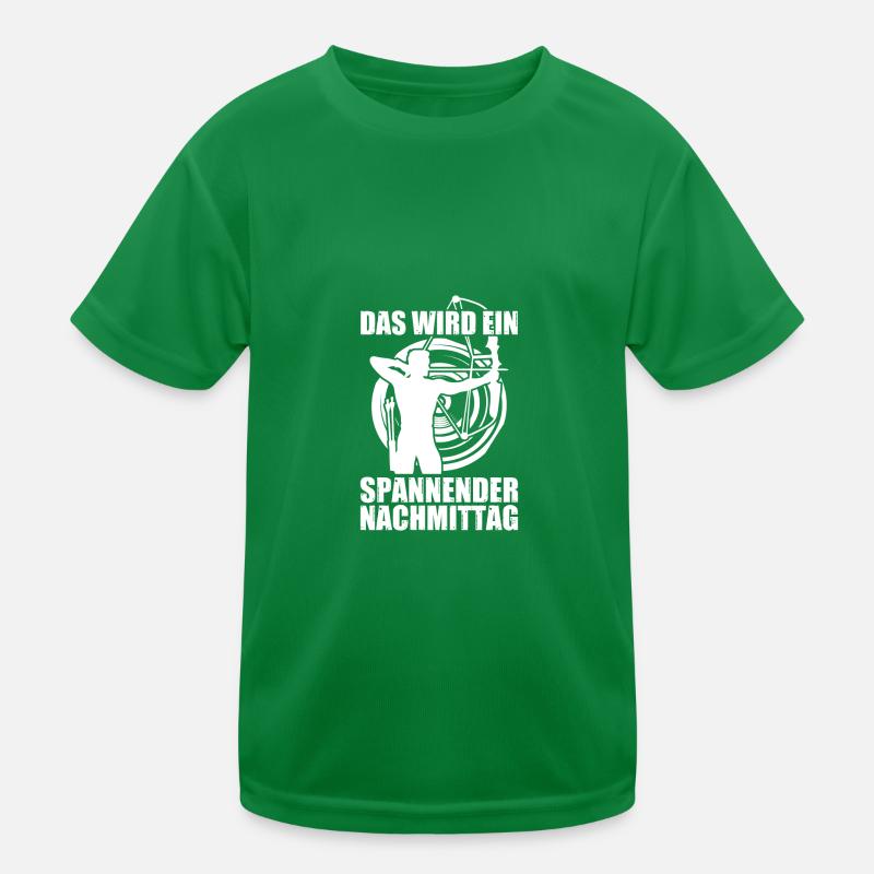 Spannender Tag Bogen Bogenschießen Bogenschütze Kinder Funktions-T-Shirt