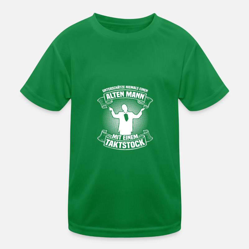 Einen alten Mann Dirigent Chorleiter Dirigenten Kinder Funktions-T-Shirt