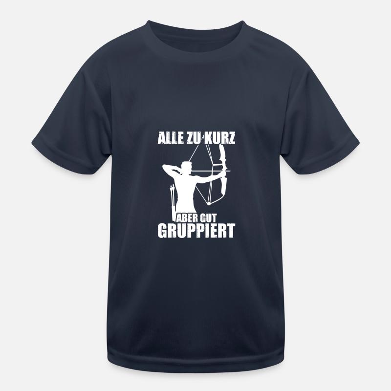 Gut gruppiert Bogen Bogenschießen Bogenschütze Kinder Funktions-T-Shirt