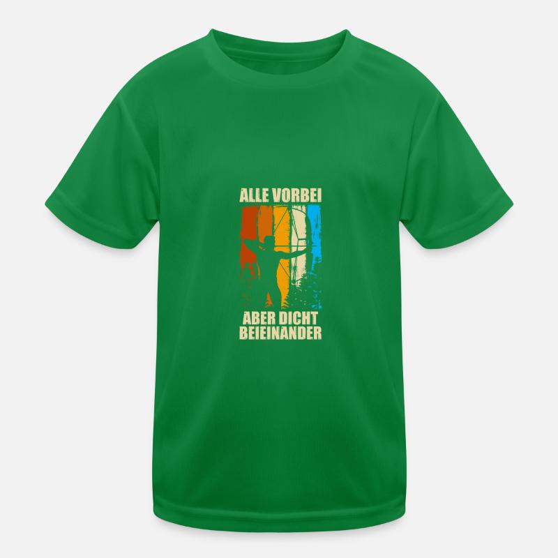 Alle vorbei Pfeil Bogen Bogenschießen Bogenschütze Kinder Funktions-T-Shirt