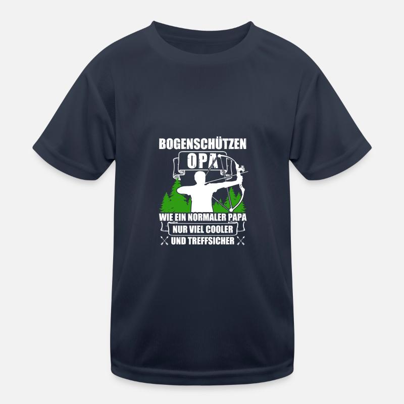 Grandpa, Bow and Arrow, Archery, Archer Kids Functional T-Shirt
