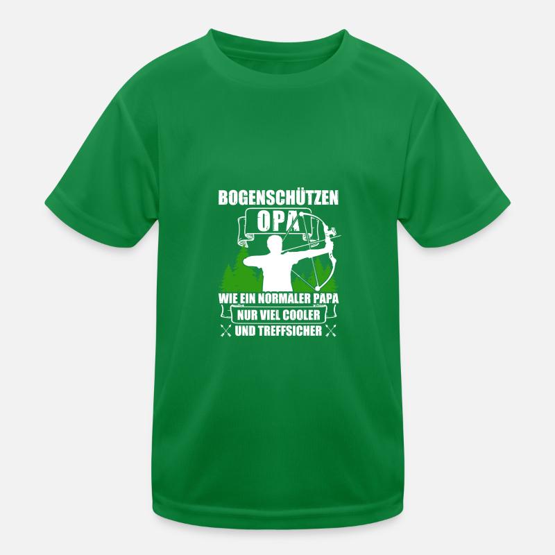 Opa Pfeil und Bogen Bogenschießen Bogenschütze Kinder Funktions-T-Shirt