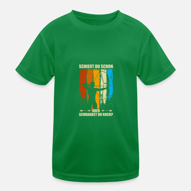 Shoot Arrow Bow Archery Archer Kids Functional T-Shirt