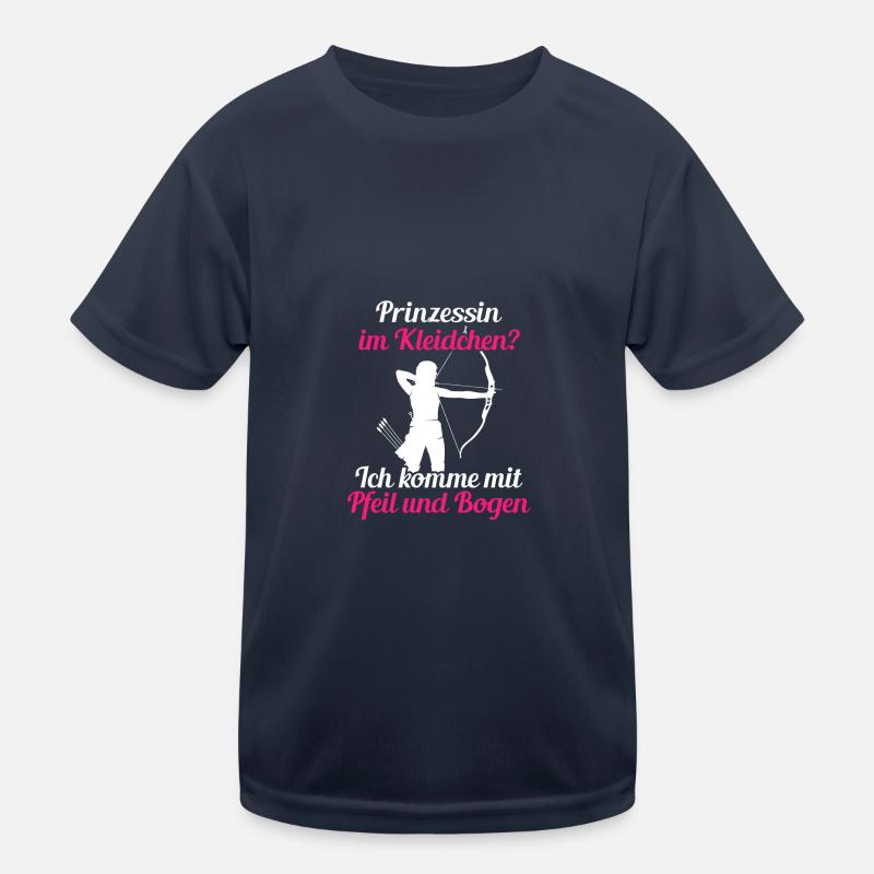 Prinzessin Pfeil Bogen Bogenschießen Bogenschütze Kinder Funktions-T-Shirt
