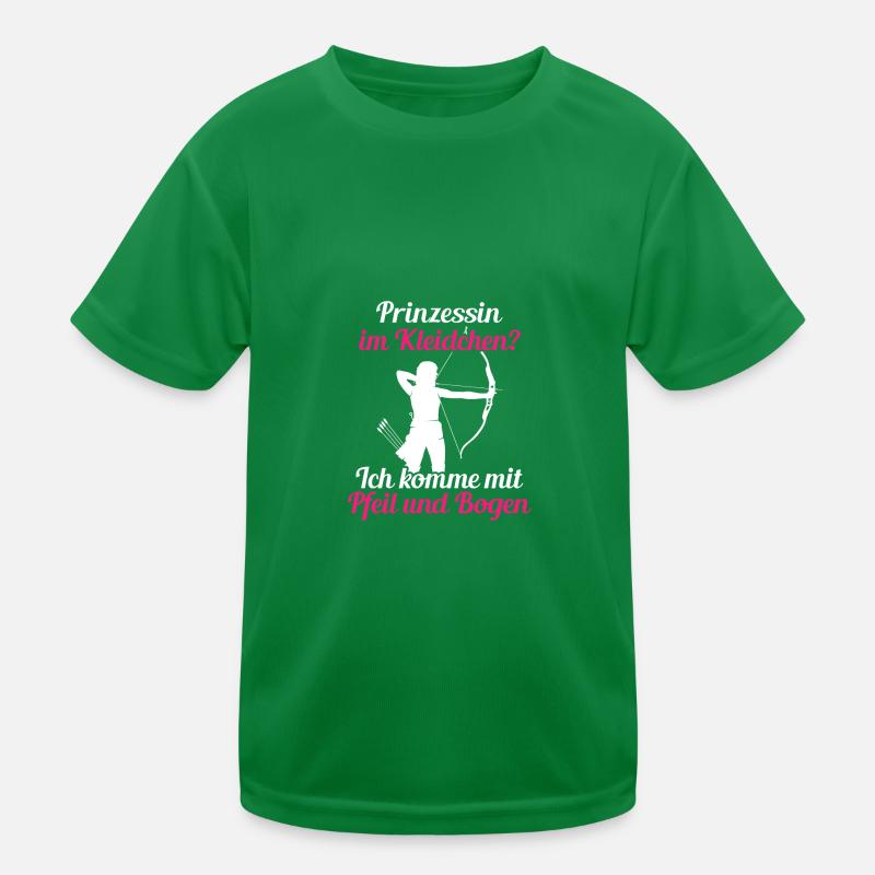 Princess Arrow Bow Archery Archer Kids Functional T-Shirt
