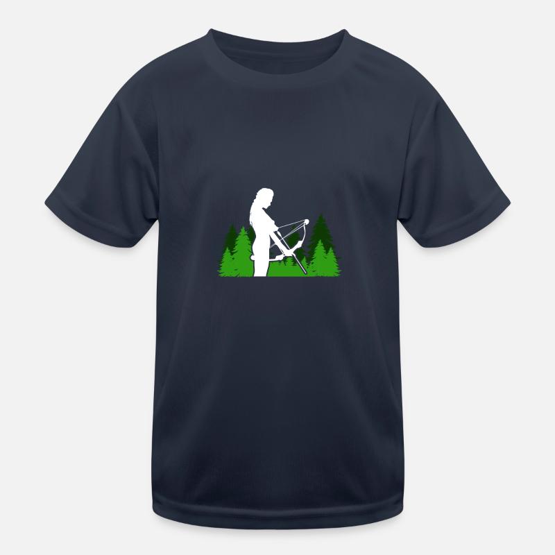 Pfeil und Bogen Bogenschießen Bogenschütze Kinder Funktions-T-Shirt