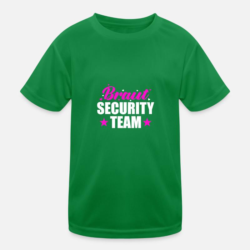 Hen Party Bachelor Party Bride Security Team Kids Functional T-Shirt