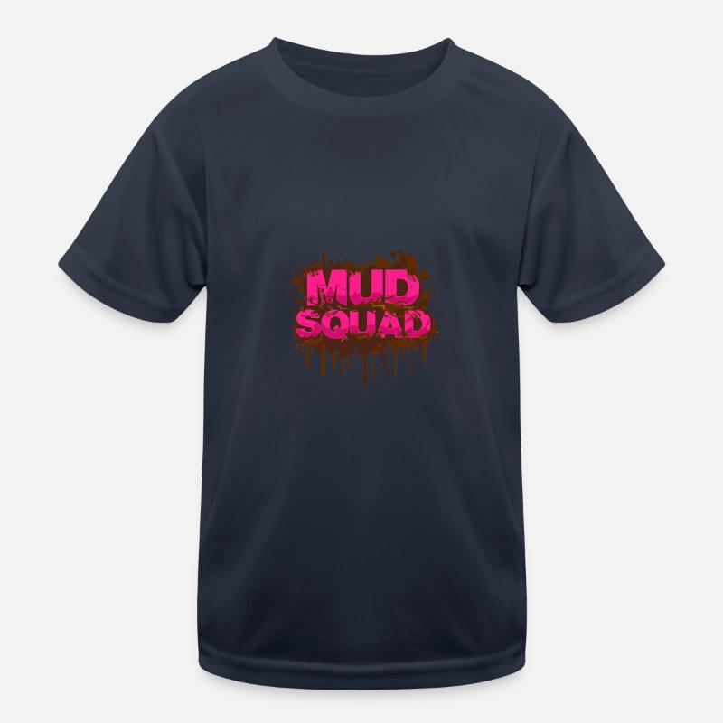 Mud squad Schlammlauf Mud Run Muddy Race Kids Functional T-Shirt
