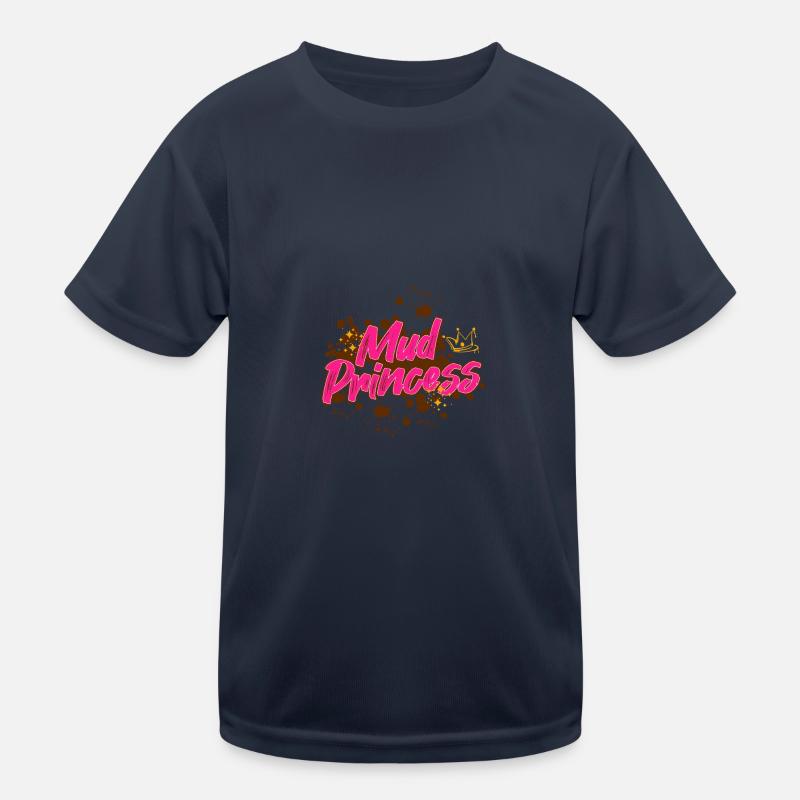 Mud princess Schlammlauf Mud Run Muddy Race T-shirt sport Enfant