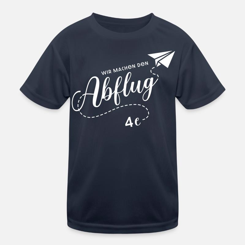 Abschlussklasse 4e - Kinder Funktions-T-Shirt - Navy